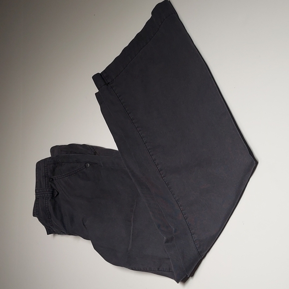 Banana Republic Wide leg 100% cotton charcoal  Jeans Size 6 - Picture 1 of 11